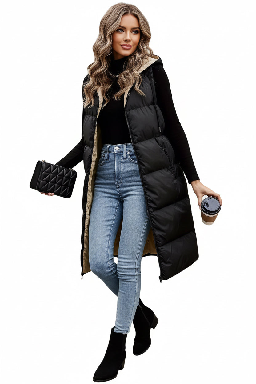 French Zip Hoodie Vest – Effortless Fit