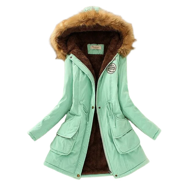 Thick Lamb Wool Cotton Winter Coat for Women – Cold Weather Wear