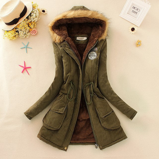 Thick Lamb Wool Cotton Winter Coat for Women – Cold Weather Wear