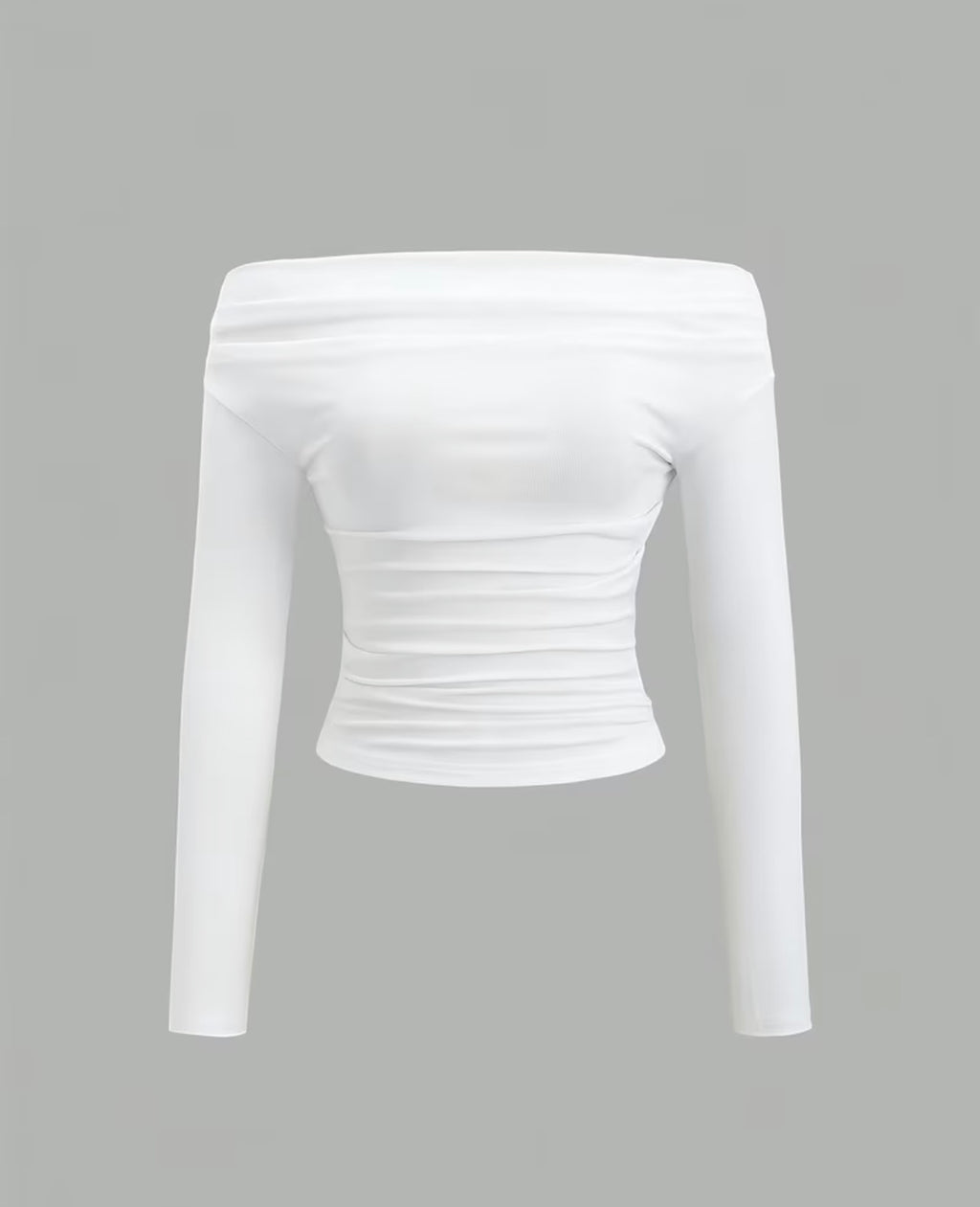 Women's Off-Shoulder Fitted Crop Top 3-Piece Set