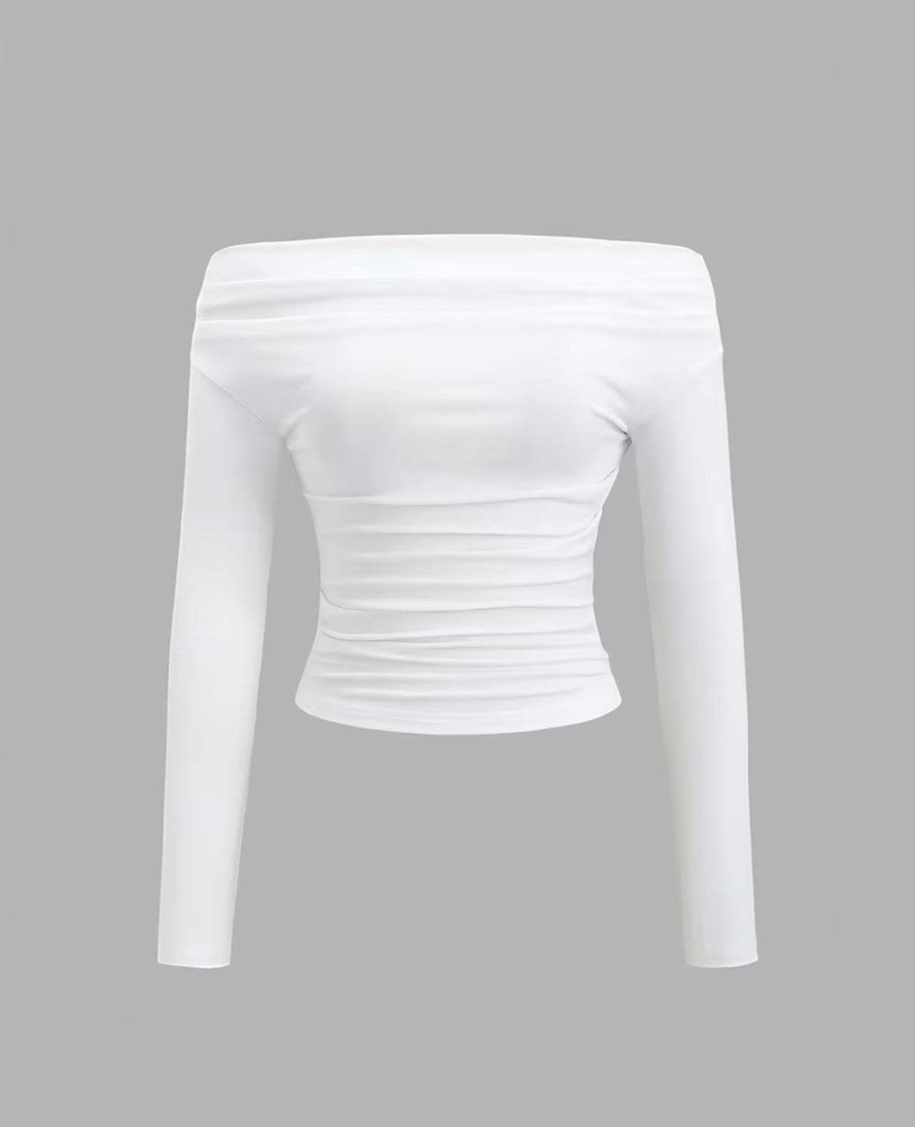 Women's Off-Shoulder Fitted Crop Top 3-Piece Set