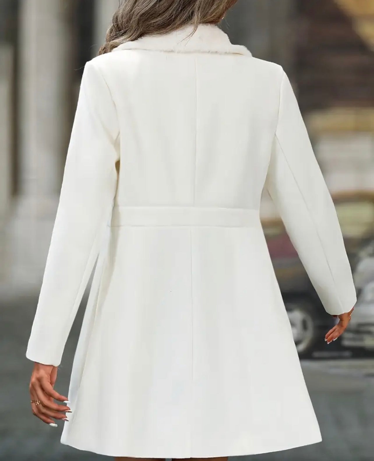 Machine-Washable Long Black Winter Coat for Women — Office, Casual & Formal Wear