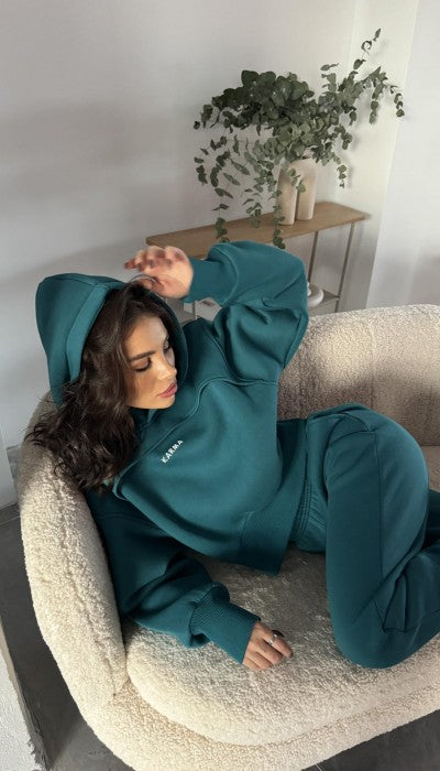 Casual Letter Print Warm Tracksuit for Fall/Winter