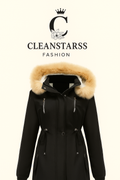 Thick Warm Casual Winter Coat with Ribbed Cuffs for Multiple Occasions