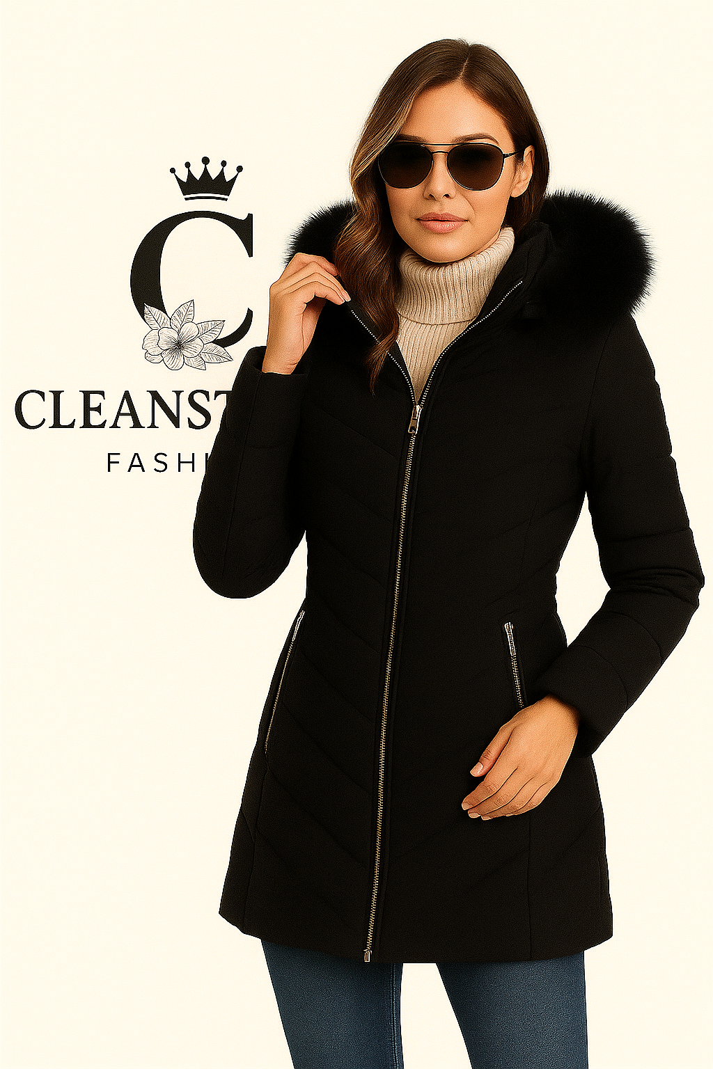 Durable Machine-Washable Elegant Winter Jacket for Women