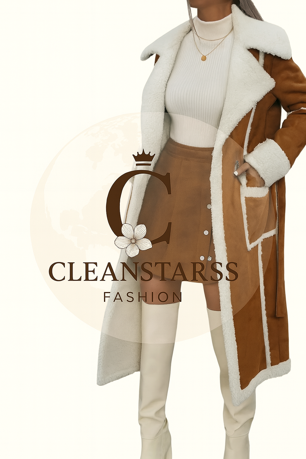 Women's Plush Lined Winter Coat - Formal & Casual Outerwear