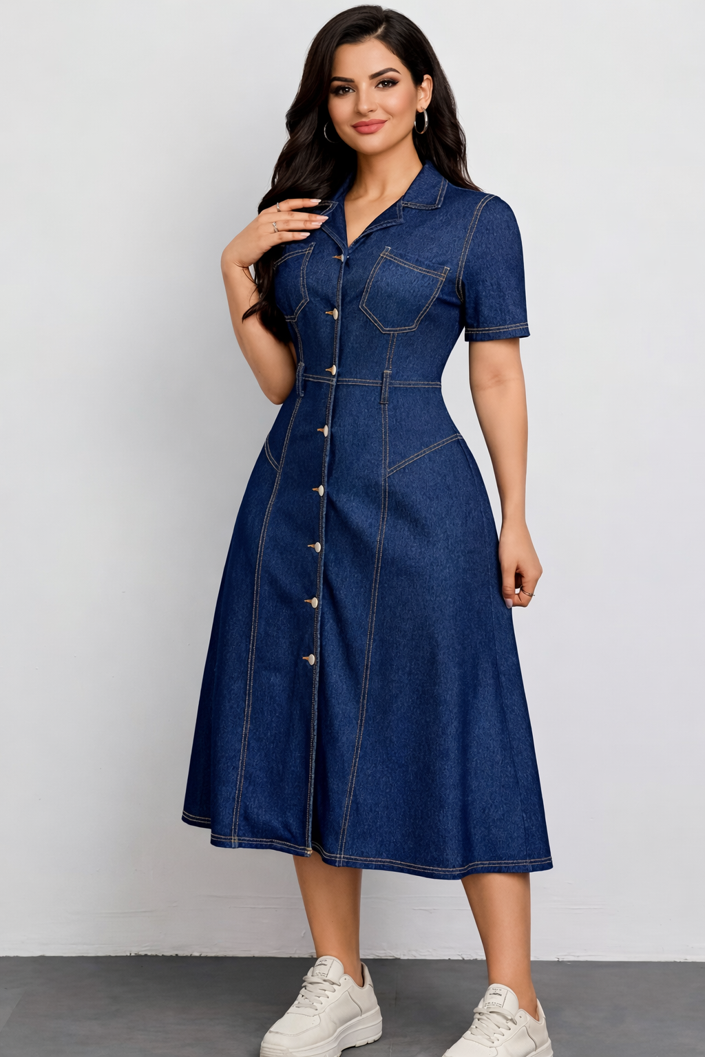 Women’s Chic Short Sleeve Everyday Dress