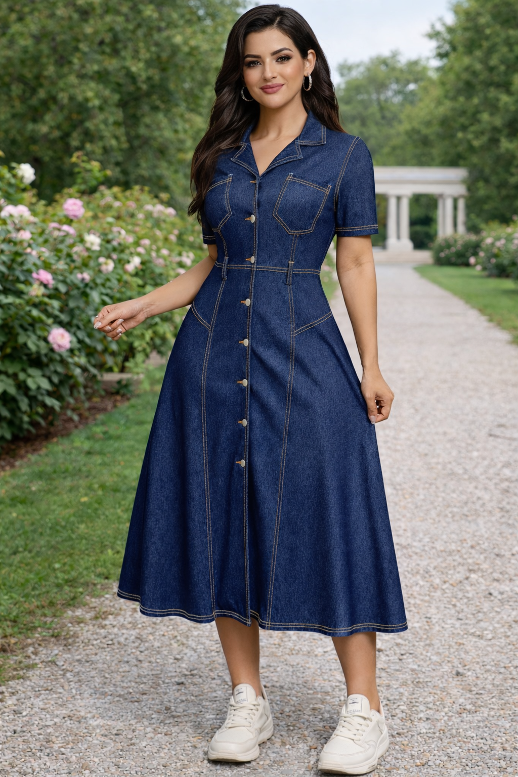 Women’s Chic Short Sleeve Everyday Dress