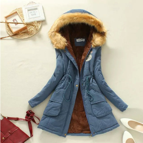 Thick Lamb Wool Cotton Winter Coat for Women – Cold Weather Wear